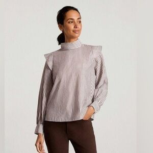 38. Everlane $80 The Wing-Shoulder Mockneck Top